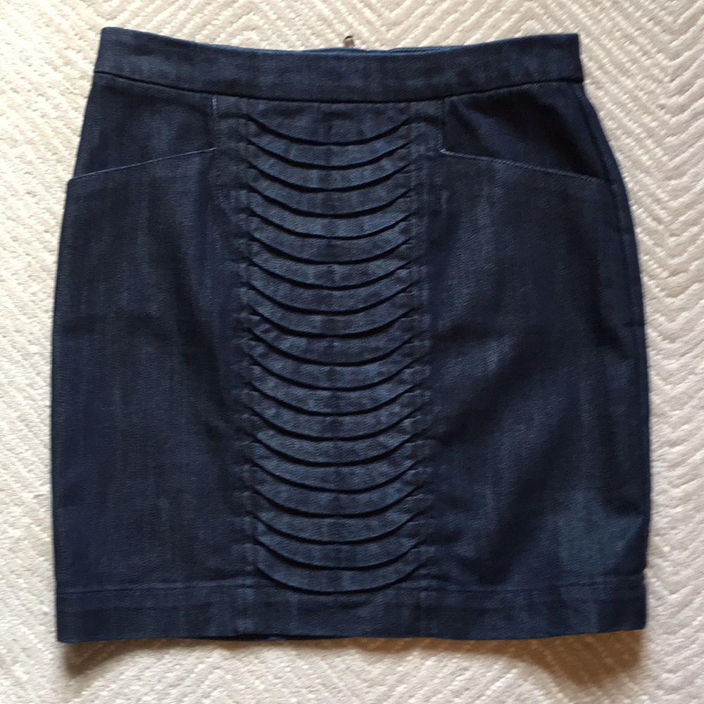 Leifsdottir Exposed Back Zip Denim Skirt